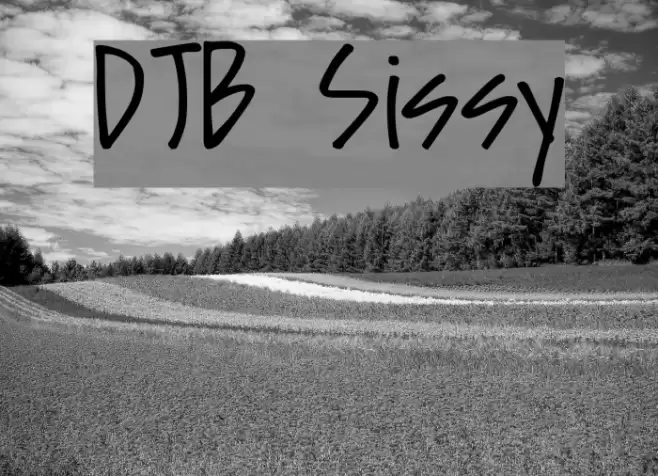 DJB Sissy Font examples