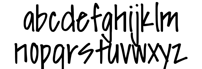 DJB Sissy Font LOWERCASE