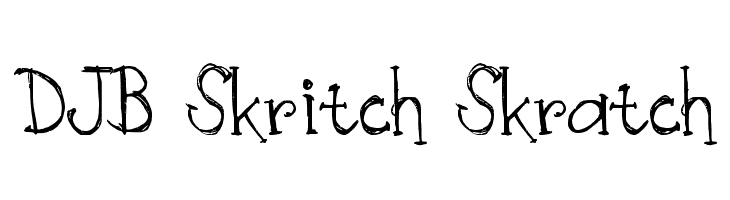 DJB Skritch Skratch  Frei Schriftart Herunterladen