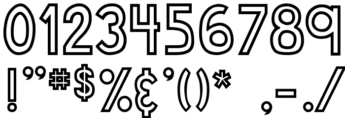 DJB Speak Out Font OTHER CHARS