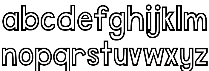 DJB Speak Out Font LOWERCASE