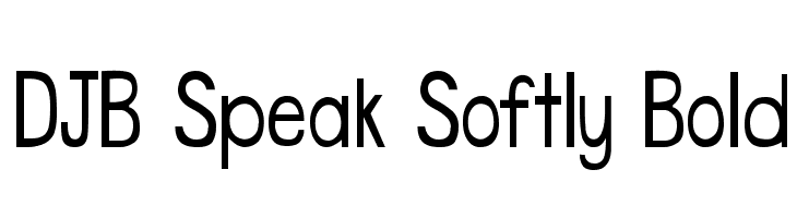 DJB Speak Softly Bold Font