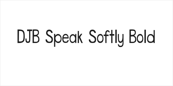 DJB Speak Softly Bold Logo