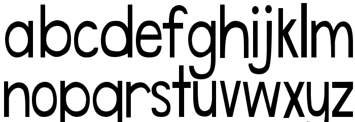 DJB Speak Softly Bold Font LOWERCASE
