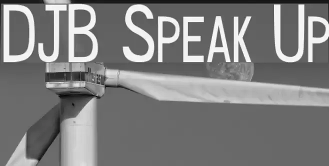 DJB Speak Up Font examples