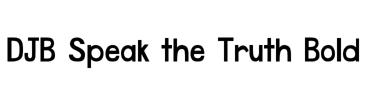 DJB Speak the Truth Bold Font