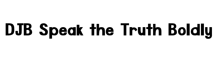 DJB Speak the Truth Boldly  免费字体下载