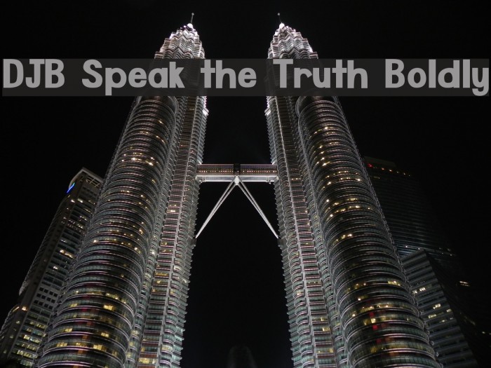 DJB Speak the Truth Boldly Font examples