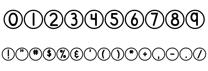 DJB Standardized Test 2 Font OTHER CHARS