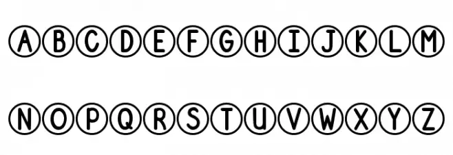 DJB Standardized Test 2 Schriftart Groß