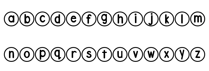 DJB Standardized Test 2 Font LOWERCASE