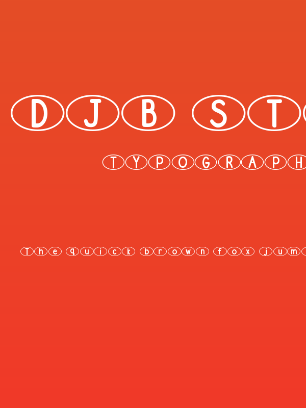 DJB Standardized Test Oval 2 Poster