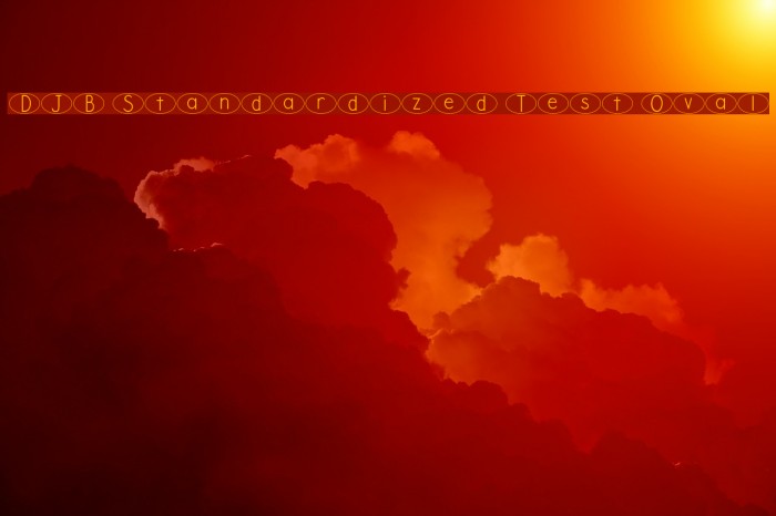 DJB Standardized Test Oval Example 3