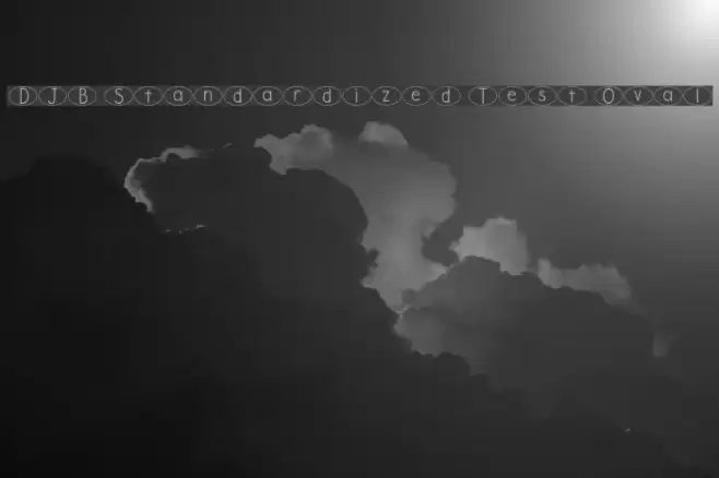 DJB Standardized Test Oval Font examples