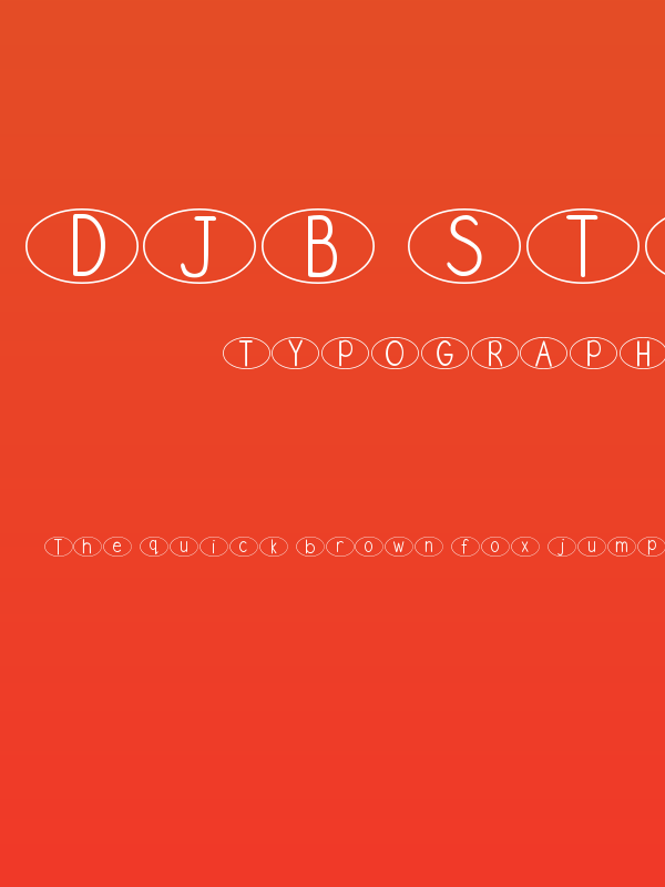 DJB Standardized Test Oval Poster