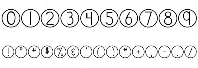 DJB Standardized Test Font OTHER CHARS