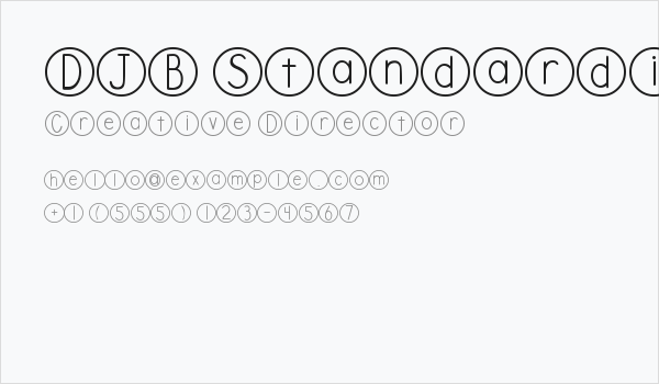 DJB Standardized Test Business Card