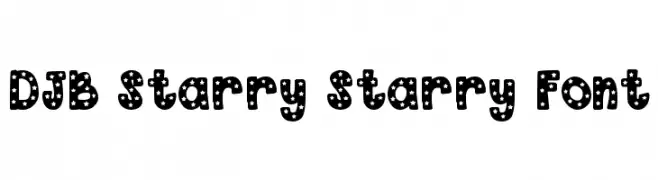 DJB Starry Starry Font  Скачать бесплатные шрифты