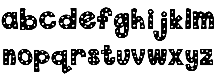 DJB Starry Starry Font Font LOWERCASE