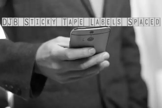 DJB Sticky Tape Labels Spaced Polices examples