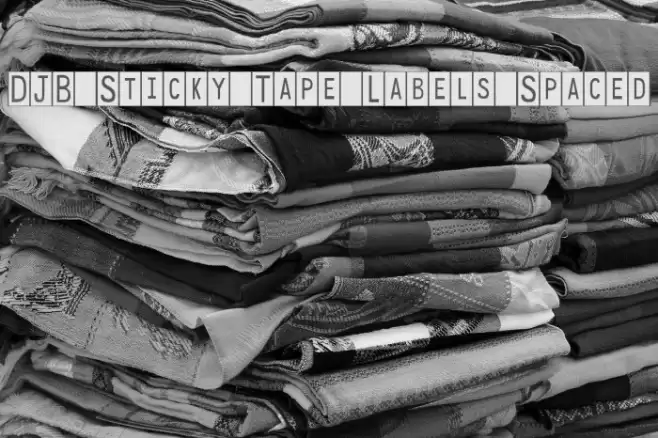 DJB Sticky Tape Labels Spaced Polices examples