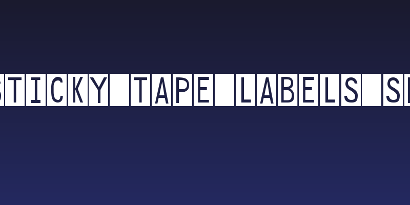 DJB Sticky Tape Labels Spaced Social Header