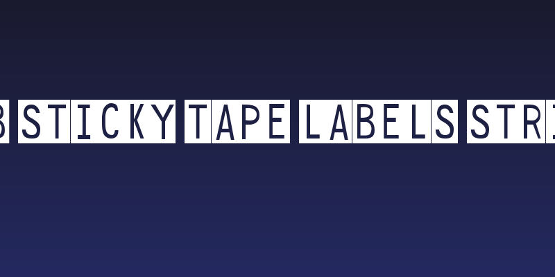 DJB Sticky Tape Labels Strips Social Header