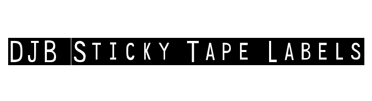 DJB Sticky Tape Labels  免费字体下载
