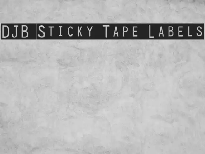 DJB Sticky Tape Labels Example 2