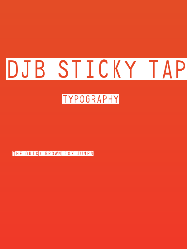 DJB Sticky Tape Labels Poster