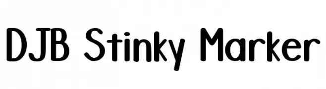 DJB Stinky Marker  Descarca Fonturi Gratis