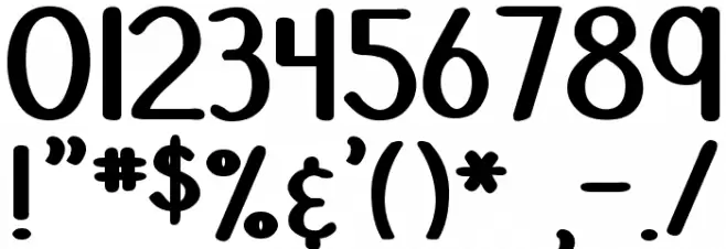 DJB Stinky Marker Font OTHER CHARS