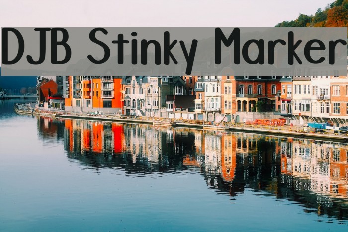 DJB Stinky Marker Font examples
