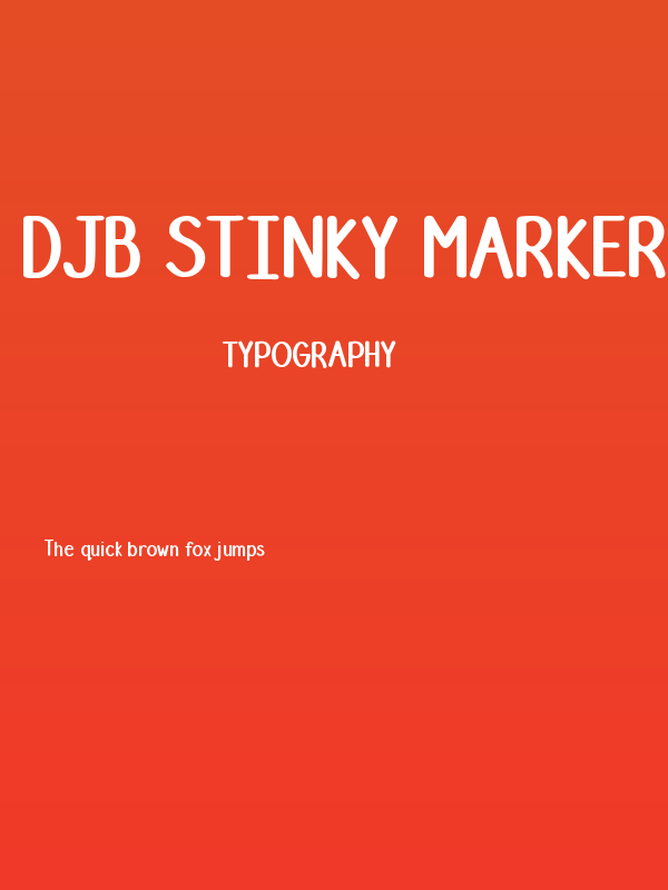 DJB Stinky Marker Poster