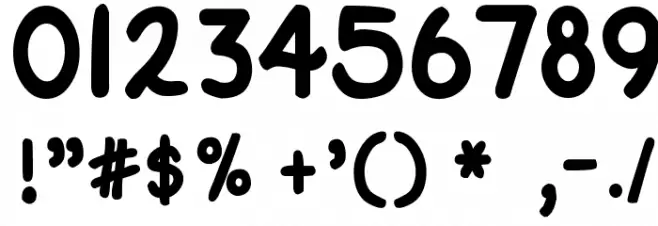 DJB Straight Up Now Bold Font OTHER CHARS