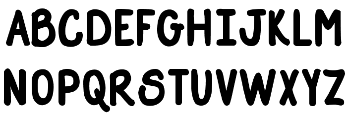 DJB Straight Up Now Bold Font LOWERCASE