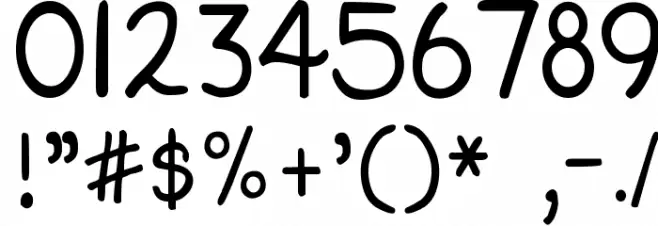 DJB Straight Up Now Bounce Font OTHER CHARS