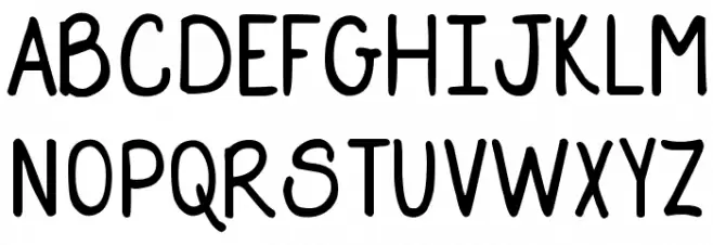 DJB Straight Up Now Schriftart Groß