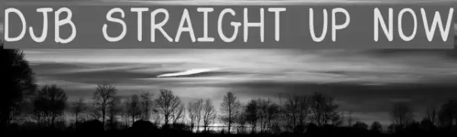 DJB Straight Up Now Font examples