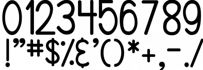 DJB Sunflowers for Vincent Font OTHER CHARS