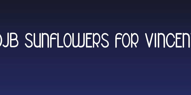 DJB Sunflowers for Vincent Social Header