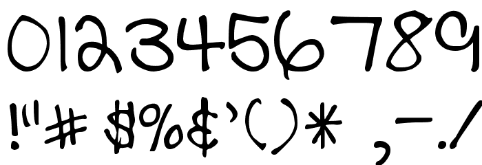DJB THE CHEERLEADER Font OTHER CHARS