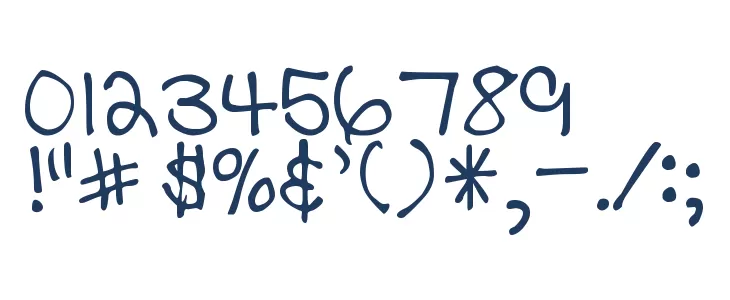 DJB THE CHEERLEADER Font OTHER CHARS