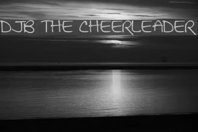 DJB THE CHEERLEADER Font examples