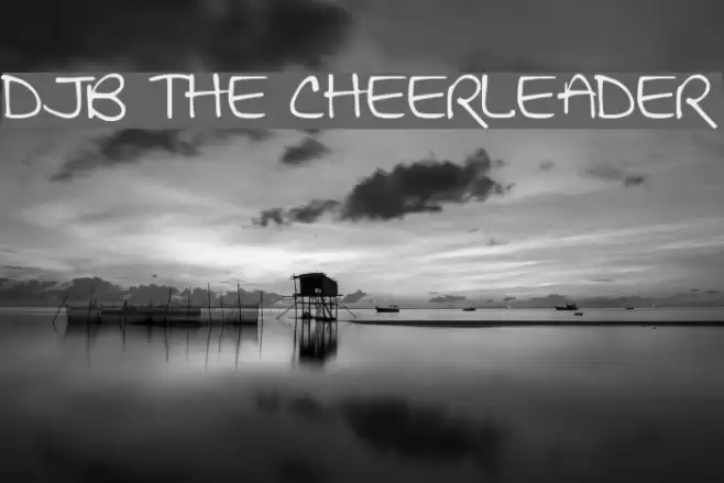 DJB THE CHEERLEADER Font examples