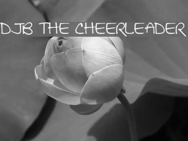 DJB THE CHEERLEADER Font examples