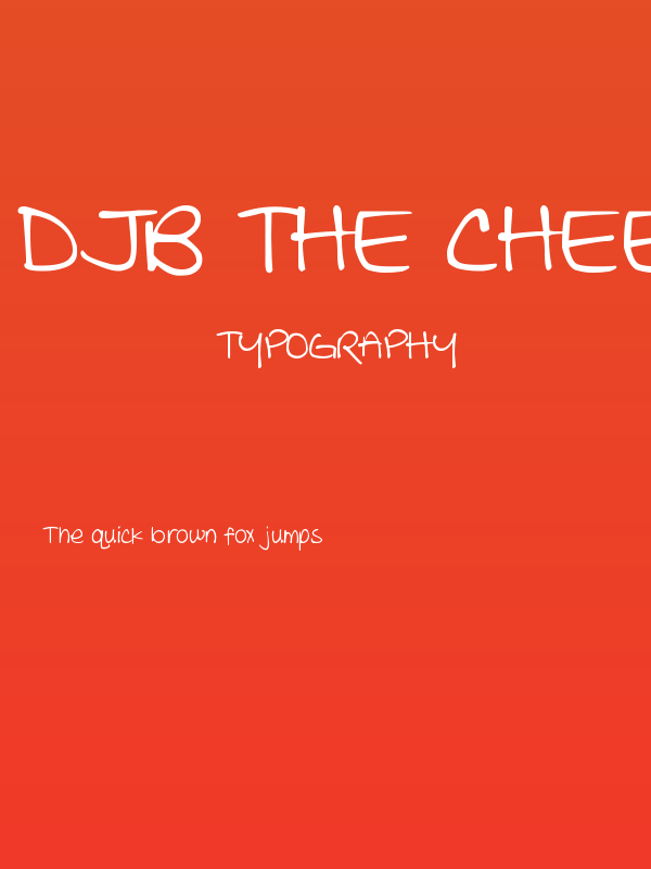 DJB THE CHEERLEADER Poster