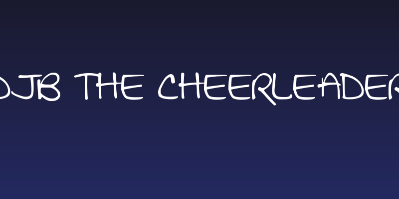 DJB THE CHEERLEADER Social Header