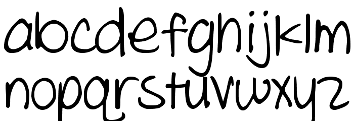 DJB THE CHEERLEADER Font LOWERCASE