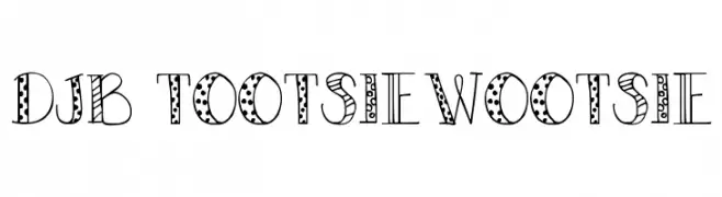 DJB TOOTSIEWOOTSIE  Fuentes Gratis Descargar